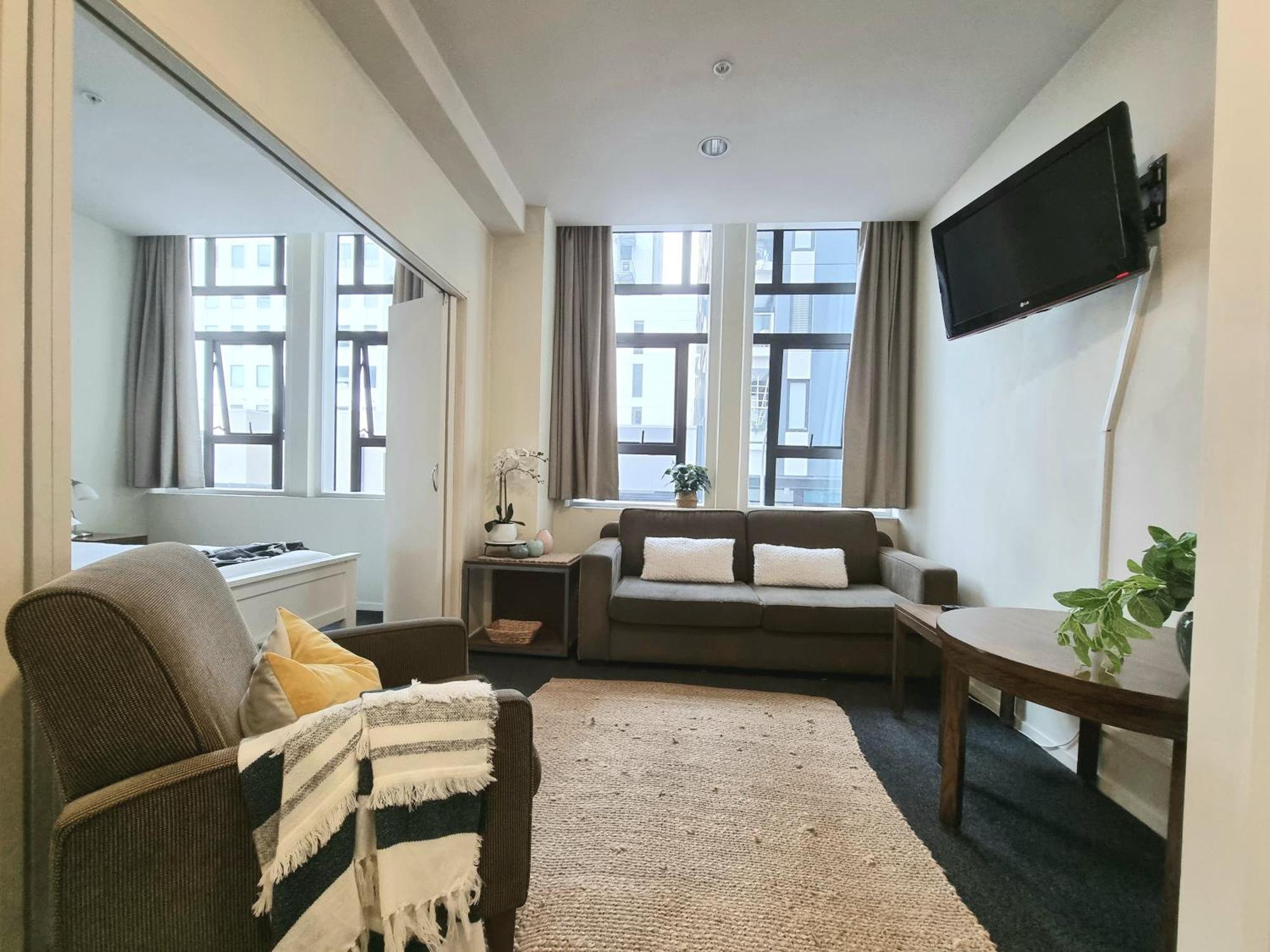 Urban Deco Apartment On Queen Street Auckland Ruang foto